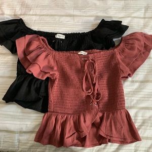 2 OFF SHOULDER BLOUSES!
